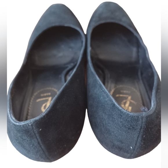 YSL Yves Saint Laurent Tribtoo Black Suede Leather Platform Pump - Picture 7 of 16